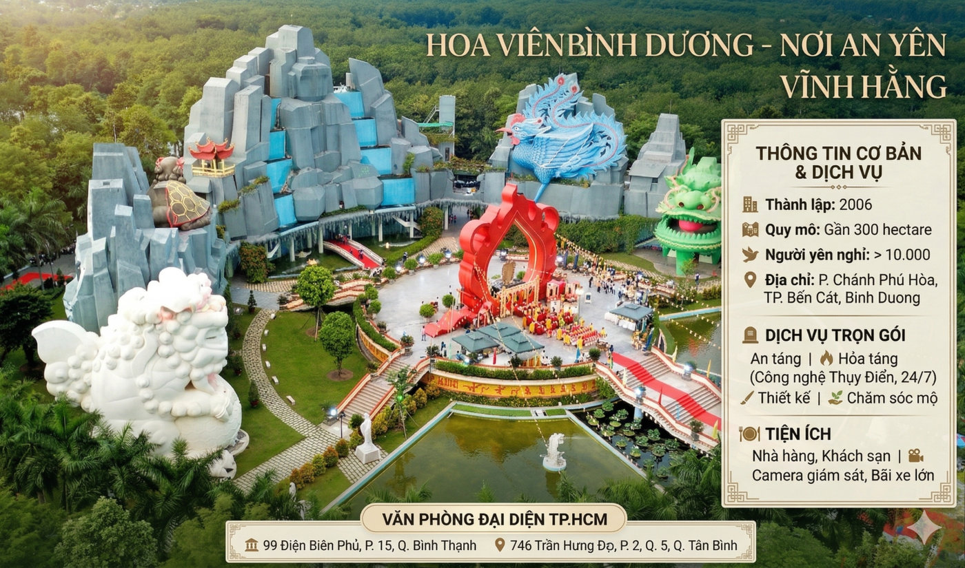 Hoa Viên Bình Dương - Một Số Thông Tin Cơ Bản